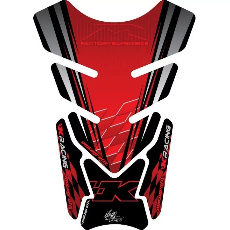 Motografix Kawasaki ZX- 6 / 7 / 10 R 3D Gel Quad Tank Pad Protector TK010R