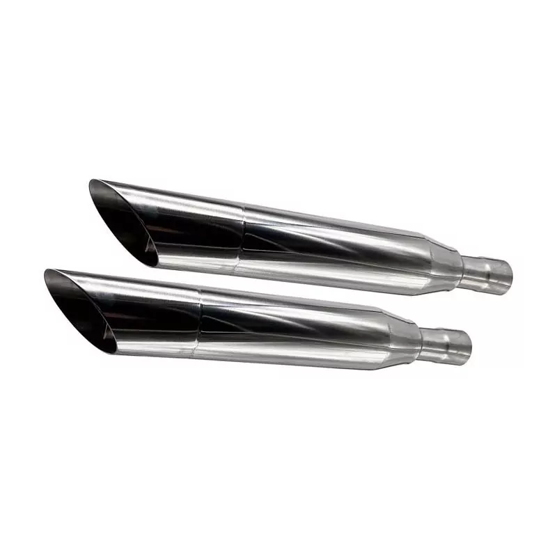 Harley Davidson Sportster 1200 2010-2018, Slash Inox, Dual Homologated legal slip-on exhaust including removable db killers an