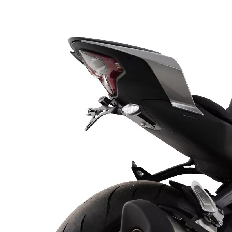 R&G Premium Kennzeichenhalter "SHORT Black" CF Moto 450 SR / 450 NK 2023-