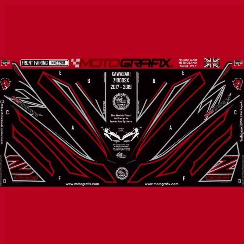 Motografix Steinschlagschutz vorn Kawasaki Z 1000 SX 2017- NK022KR