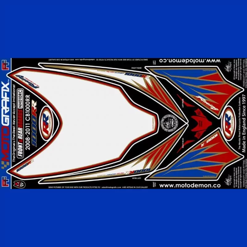 Motografix Steinschlagschutz Set Honda CBR 1000 RR 2008-2011 NH010RC