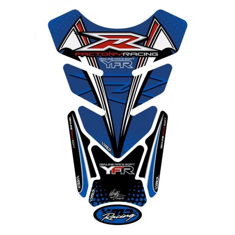 Motografix Yamaha YZF R6 / R1 / R25 / R3 3D Gel Tank Pad Protector TY014BR