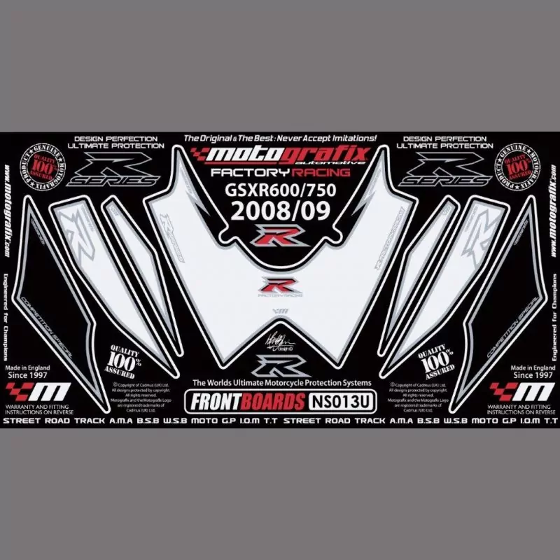 Motografix Steinschlagschutz vorn Suzuki GSX-R 600 / 750 2008-2010 NS013U