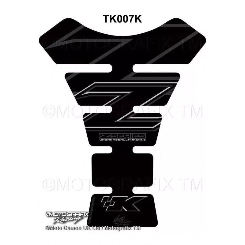 Motografix Kawasaki Z 750 / Z 800 / Z 1000 3D Gel Tank Pad Protector TK007K