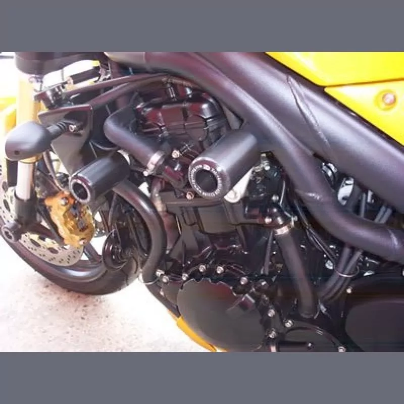 R&G Racing Sturzpads front "No Cut" Triumph Speed Triple 1997-2007