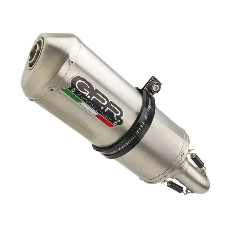 GPR Exhaust für Kawasaki Versys 650 2015-2016, Satinox , Homologated legal full system exhaust, including removable db killer