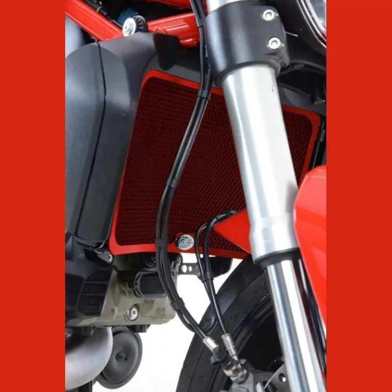 R&G Kühlergitter Kühlerschutz "RED" Ducati Monster 821 / Supersport 2017- / Hypermotard 950 2019-