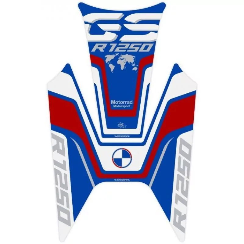BMW R 1250 GS 2018- Motografix 3D Gel Tank Pad Protector TB037RWBS