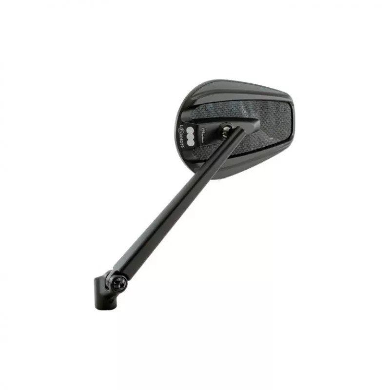 Lightech Aluminium Lenkerenden Spiegel Paar Carbon  (M10x1,25) (2 rechte + 1 linker Stift)