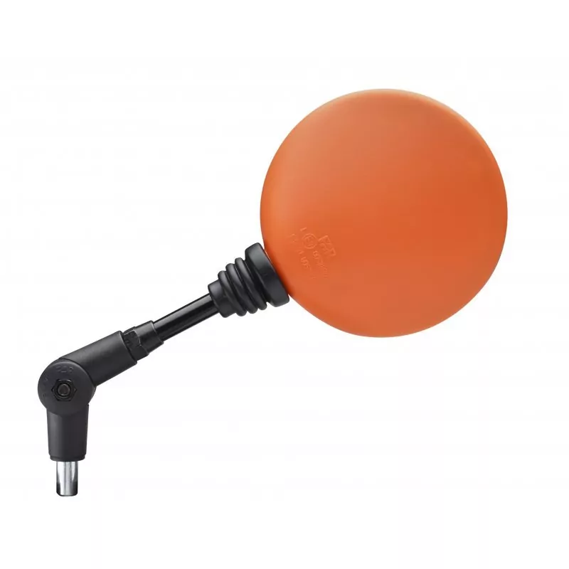 FAR Lenkerspiegel Motocross 257A ORANGE | Universal | E-geprüft | M8, M10x1.25
