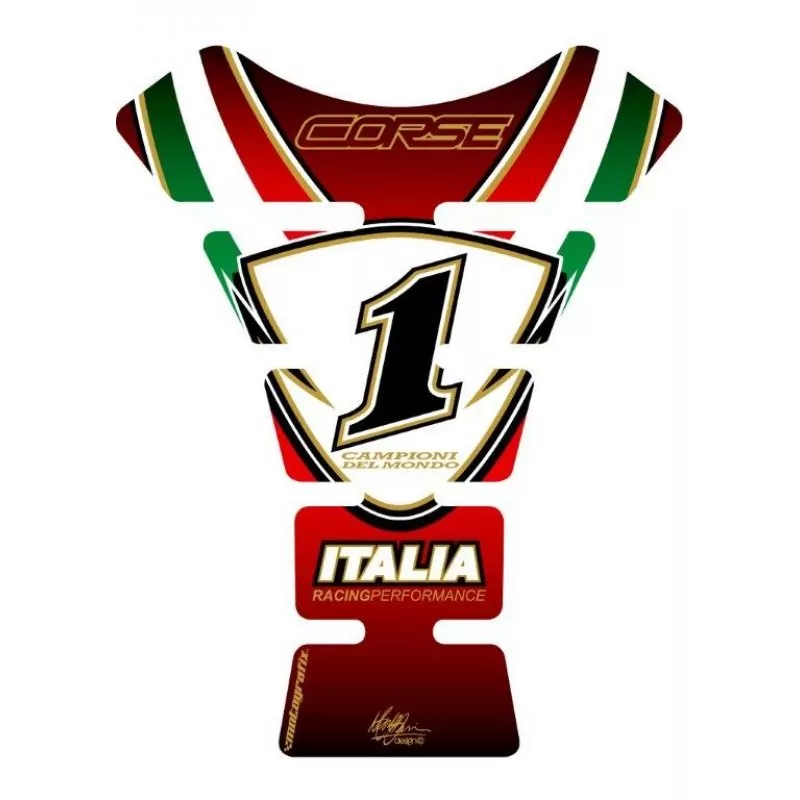 Ducati Corse #1 Motografix 3D Gel Tank Pad Protector TD006R