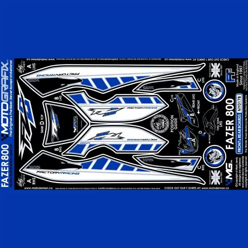 Motografix Steinschlagschutz vorn Yamaha FZ 800 FZ8F 2010- NY017B