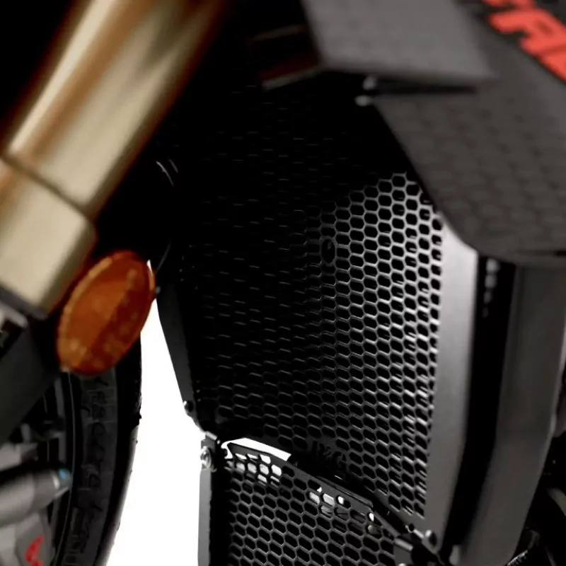 R&G Kühlergitter Schutz PRO BLACK Wasserkühler Aprilia Tuono V4 2025-