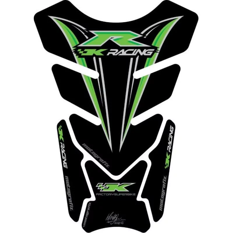 Motografix Kawasaki ZX- 6 / 7 / 10 R 3D Gel Quad Tank Pad Protector TK012K