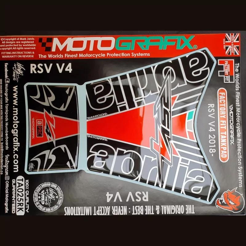 Aprilia RSV4 1100 Factory Tank Pad Motografix 3D Gel Protector TA025RK