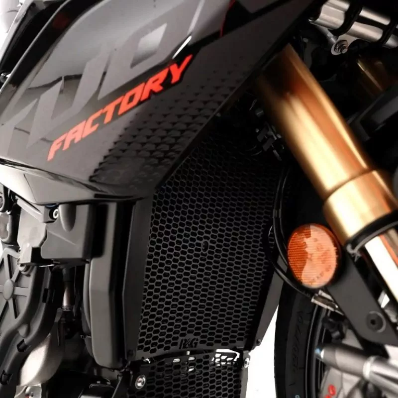 R&G Kühlergitter Schutz PRO BLACK Wasserkühler Aprilia Tuono V4 2025-