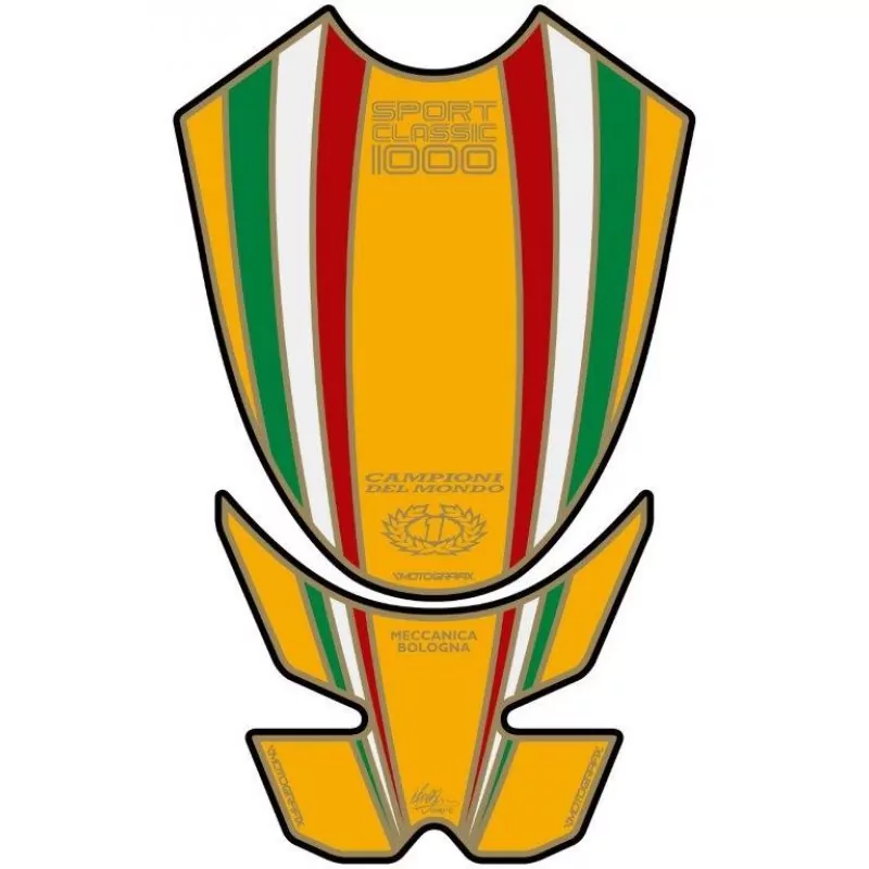 Ducati Sport Classic 1000 Motografix 3D Gel Tank Pad Protector TDSCITY