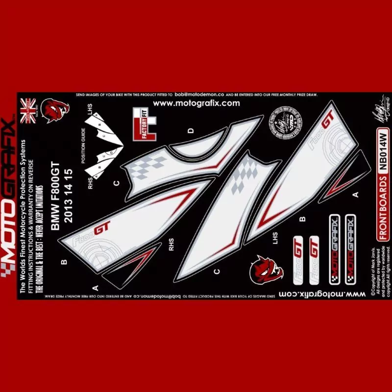 Motografix Steinschlagschutz vorn BMW F800GT 2013 - 2015 NB014W
