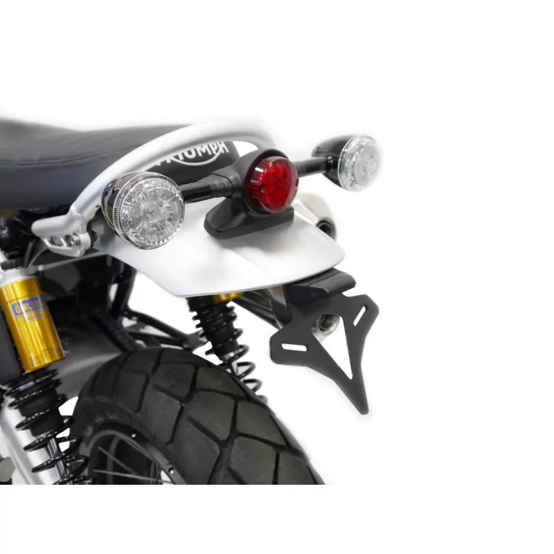 Evotech Kennzeichenhalter Triumph Scrambler 1200 XC | XE 2019-2023 | X | XE 2024- (für Triumph Blinker-Kit A9700145 / A9701331)