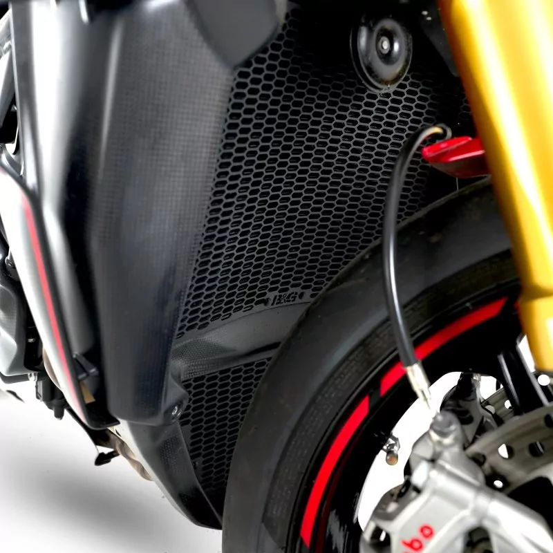 R&G Kühlergitter Schutz PRO BLACK Wasserkühler MV Agusta Brutale 1000 RR / RS / Oro