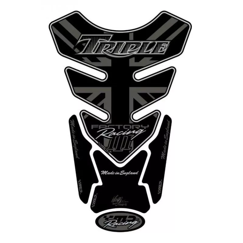 Motografix Triumph Triple Racing 3D Gel Tank Pad Protector TT014KS