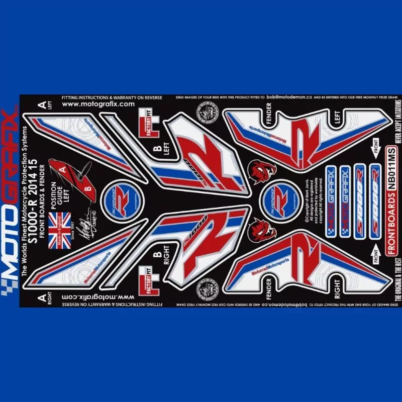Motografix Steinschlagschutz vorn BMW S 1000 R 2014-2016 NB011MS