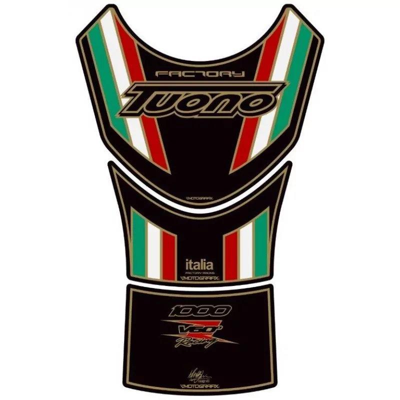 Aprilia Tuono 1000 V60° Motorcycle Tank Pad Motografix 3D Gel Protector TA022KAT