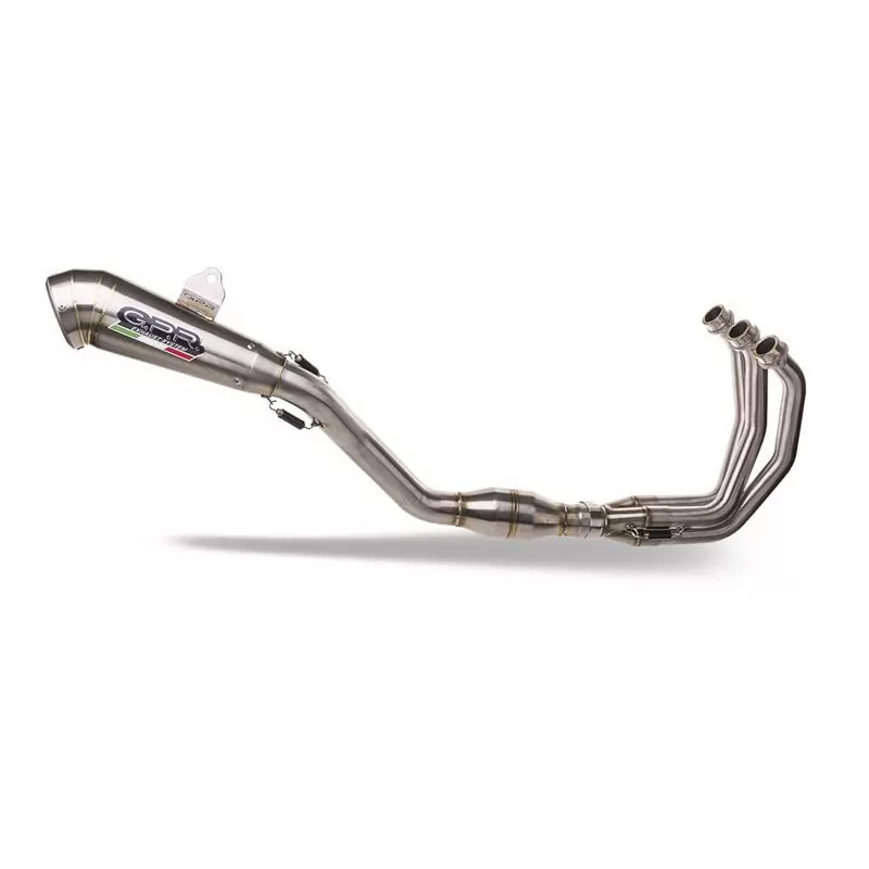 Yamaha Tracer 9 2021-2023, Satinox , Homologated legal full system exhaust, including removable db killer and catalyst High Le