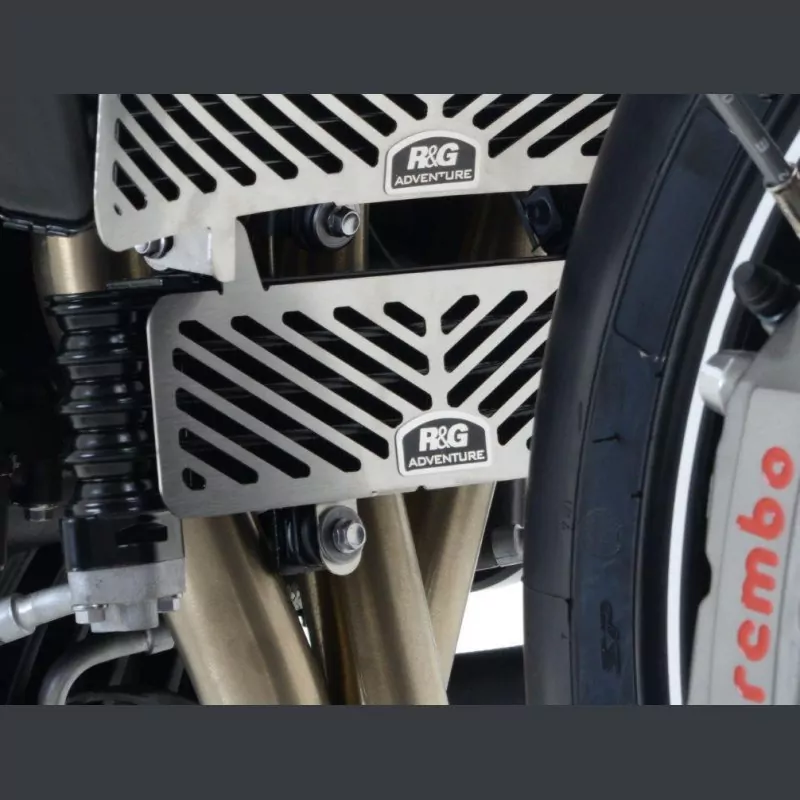 R&G Ölkühler Kühlergitter Edelstahl Triumph Speed Triple 1050 / S / R / RS 2011-
