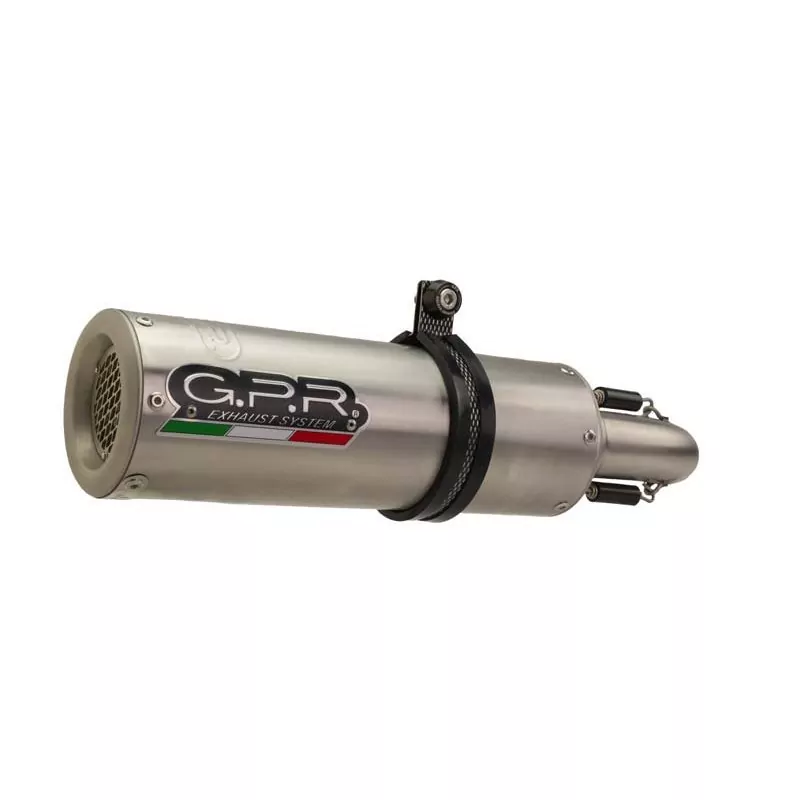 GPR Exhaust für Kawasaki Versys 650 2006-2014, M3 Inox , Homologated legal slip-on exhaust including removable db killer and lin