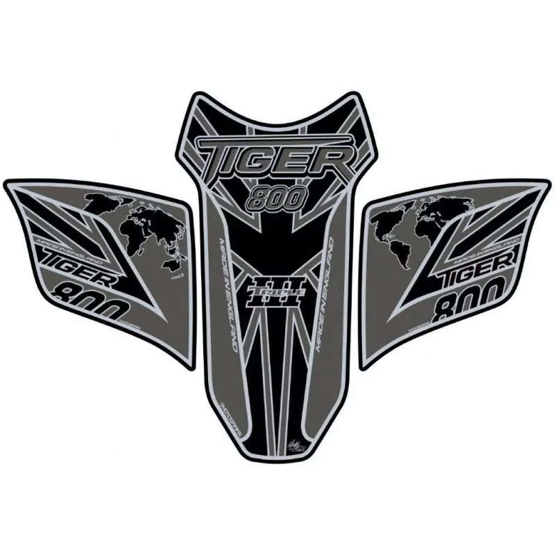 Motografix Triumph Tiger 800 3D Gel Tank Pad Protector TT029KKUJ