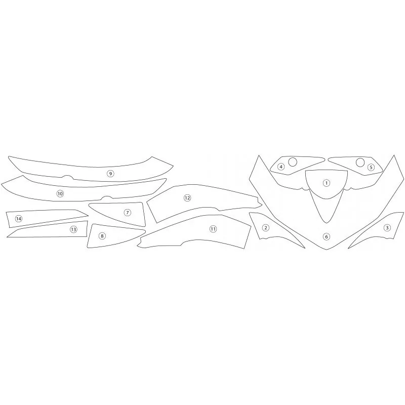 R&G Steinschlagschutz Second Skin für Yamaha YZF-R 25 / R3 2014-2018