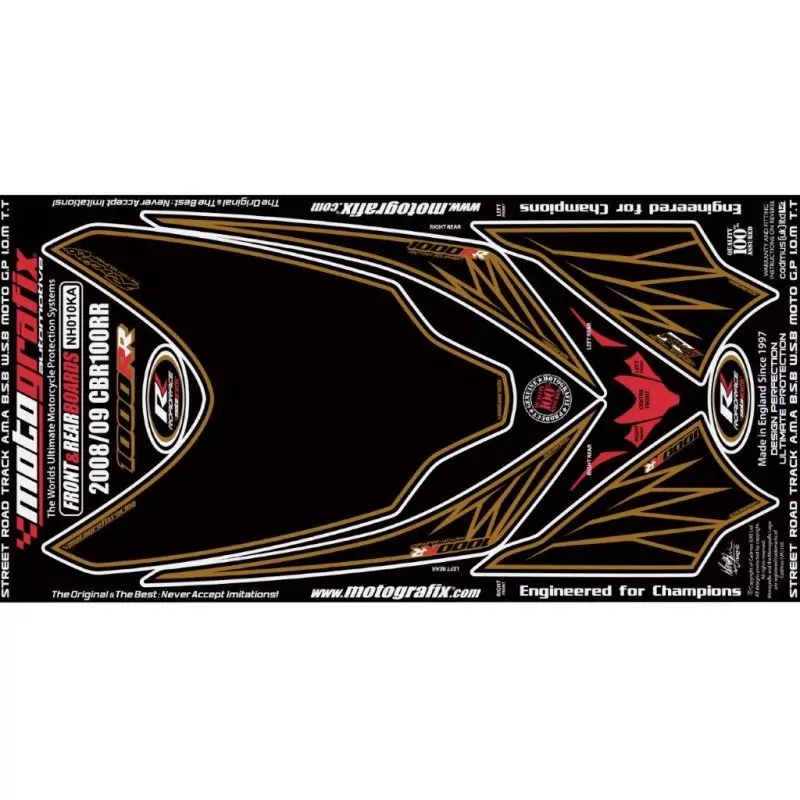 Motografix Steinschlagschutz Set Honda CBR 1000 RR 2008-2011 NH010KA