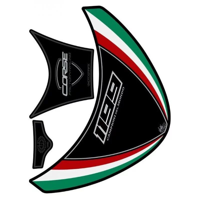 Ducati 1199 Panigale 2012- Motografix 3D Gel Tank Pad Protector TD020KT