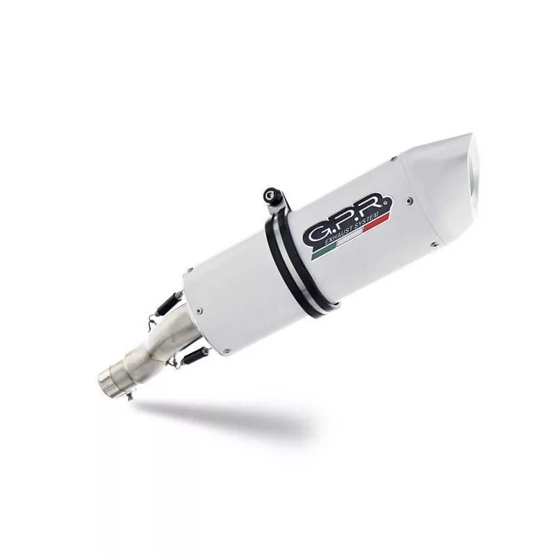 Husqvarna Supermoto 701 2015-2016, Albus Ceramic, Homologated legal slip-on exhaust including removable db killer and link pipe