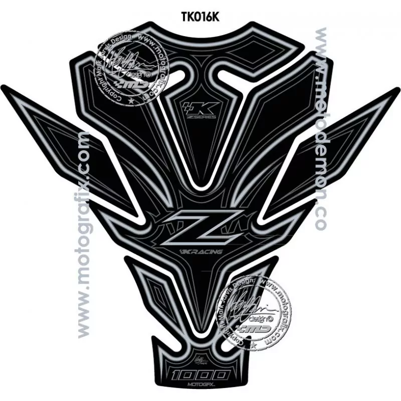 Motografix Kawasaki Z 1000 SX Black 3D Gel Tank Pad Protector TK016K