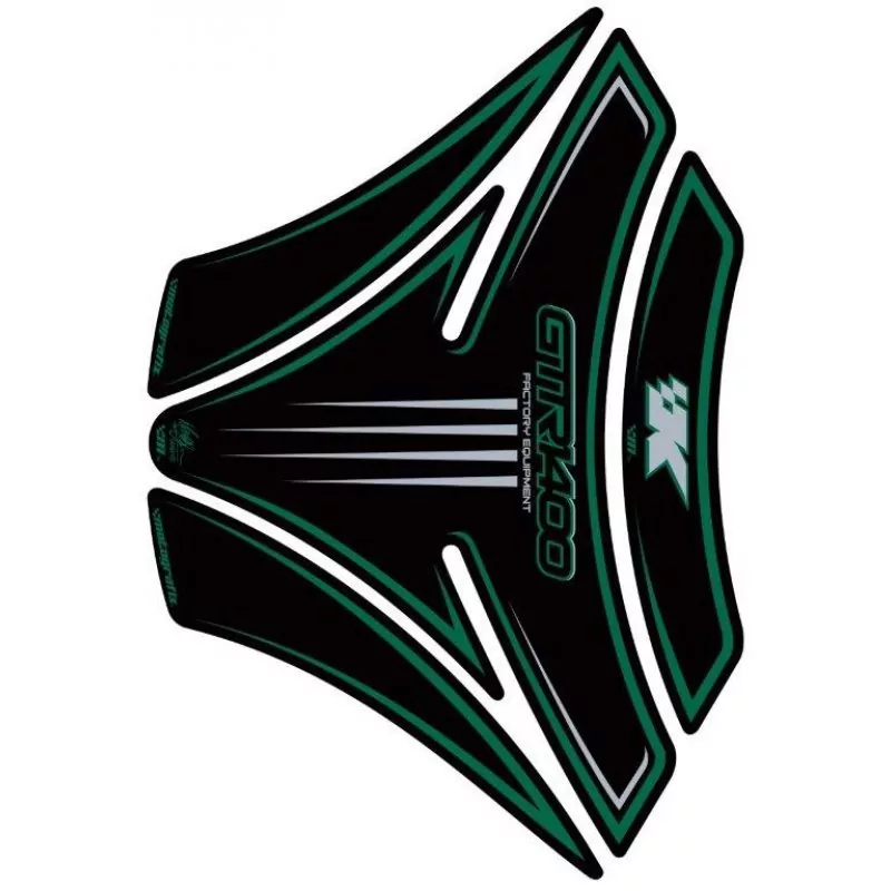 Motografix Kawasaki GTR 1400 Green 3D Gel Tank Pad Protector TK013G