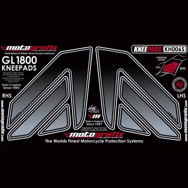 Motografix Tankschutz Knie Pads Honda GL1800 KH006S