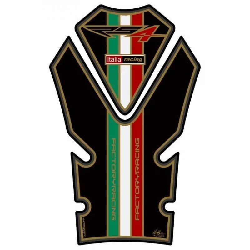 Aprilia RS4 50 / 125 Black 3D Gel Motografix Tank Pad Protector TA019K