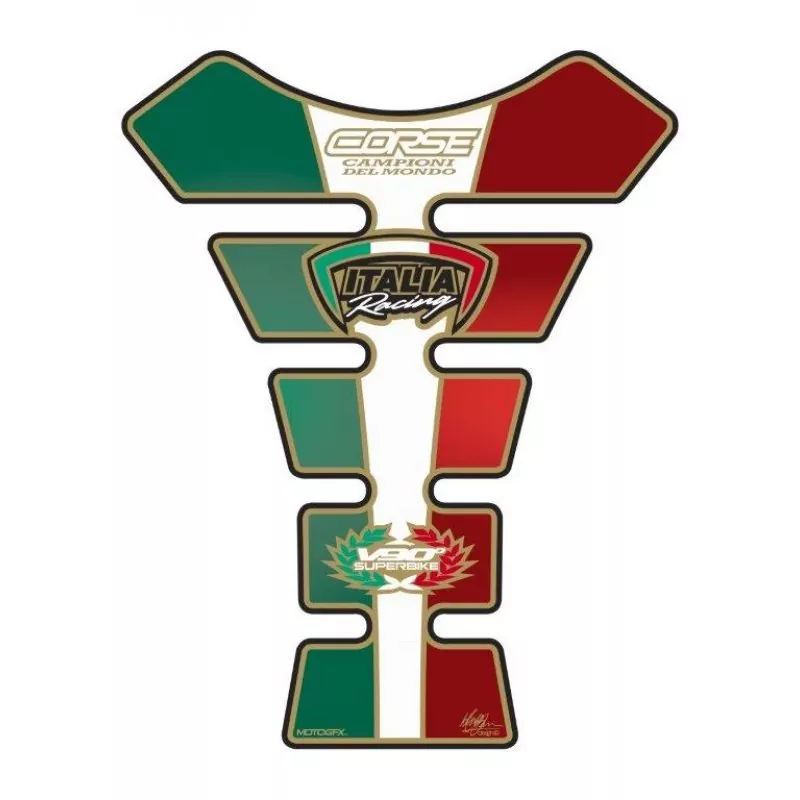 Ducati Corse V90° Motografix 3D Gel Tank Pad Protector TD004TA