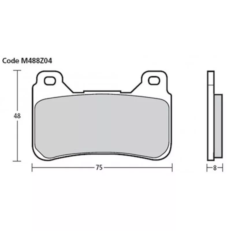 Brembo Racing Z04 Bremsbeläge vorn M488Z04