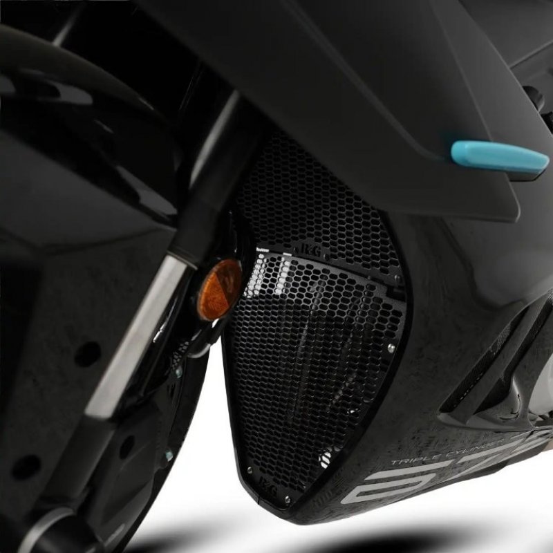 R&G Krümmergitter Schutz PRO BLACK CF Moto 675 SR-R 2025-