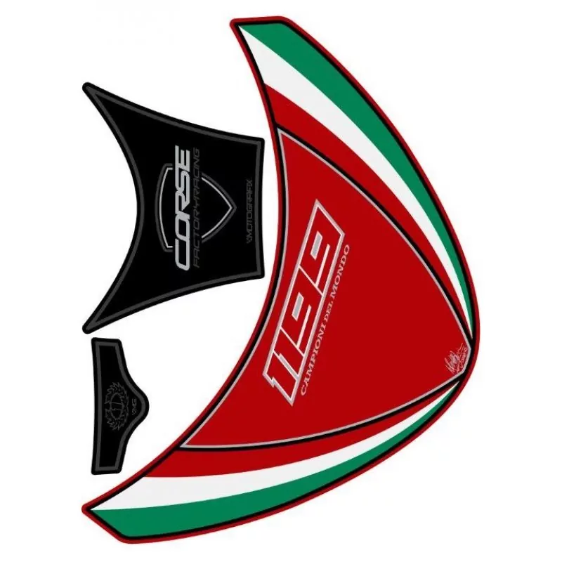 Ducati 1199 Panigale 2012- Motografix 3D Gel Tank Pad Protector TD020RT