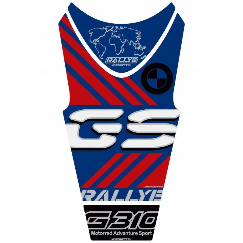 BMW 2022 G310 GS 3D Gel Motografix Tank Pad Protector TB046RLY