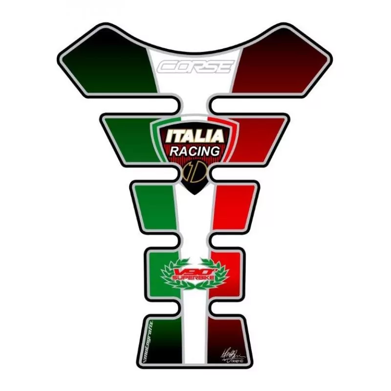 Ducati Corse V90° Motografix 3D Gel Tank Pad Protector TD004TSE