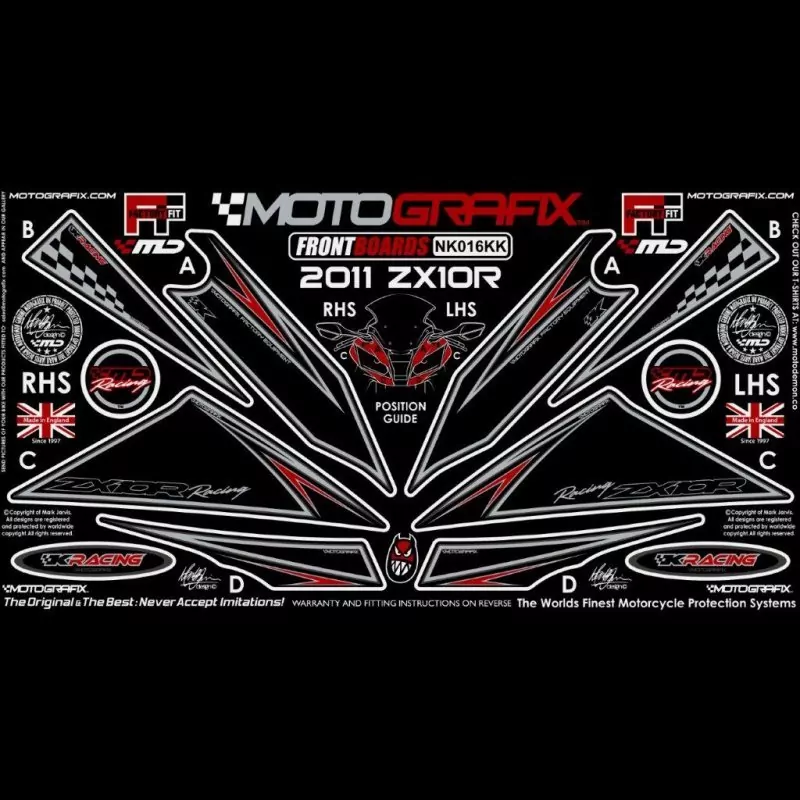 Motografix Steinschlagschutz vorn Kawasaki ZX-10 R 2011-2015 NK016KK