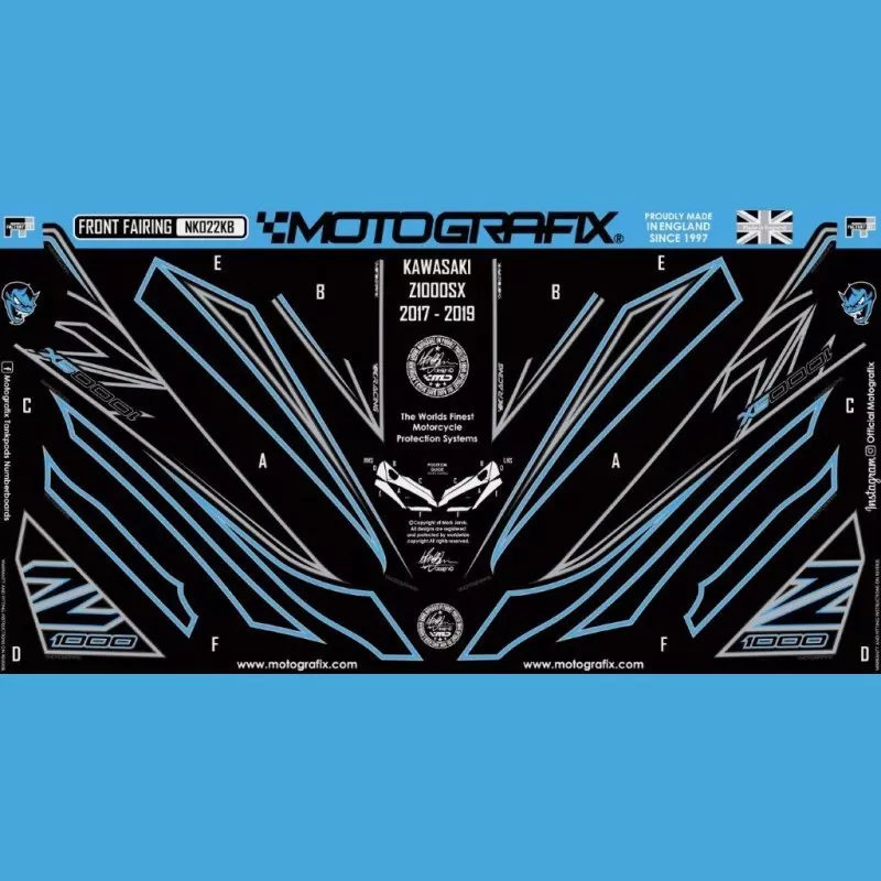 Motografix Steinschlagschutz vorn Kawasaki Z 1000 SX 2017- NK022KB