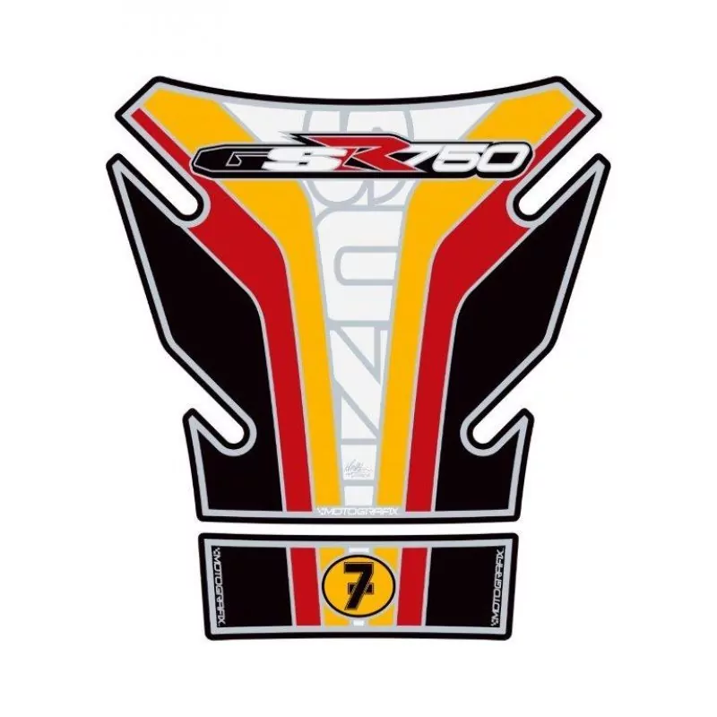 Motografix Suzuki GSR 750 3D Gel Tank Pad Protector TS027HS