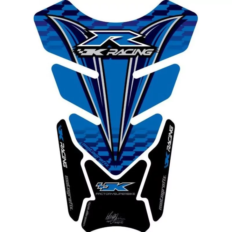 Motografix Kawasaki ZX- 6 / 7 / 10 R 3D Gel Quad Tank Pad Protector TK012B