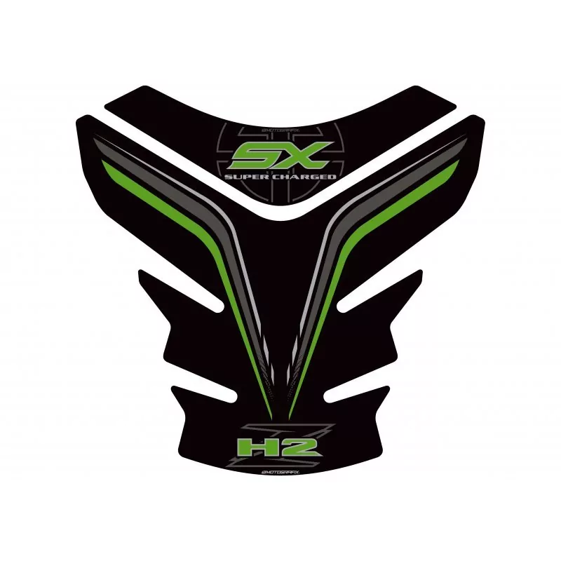 Kawasaki 2018- H2 SX 3D Gel Motografix Tank Pad Protector TK030KG
